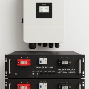 Deye 8kW hybrid inverter with two Nava lithium batteries