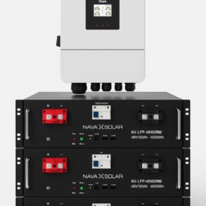 Deye 8kW inverter with three lithium batteries